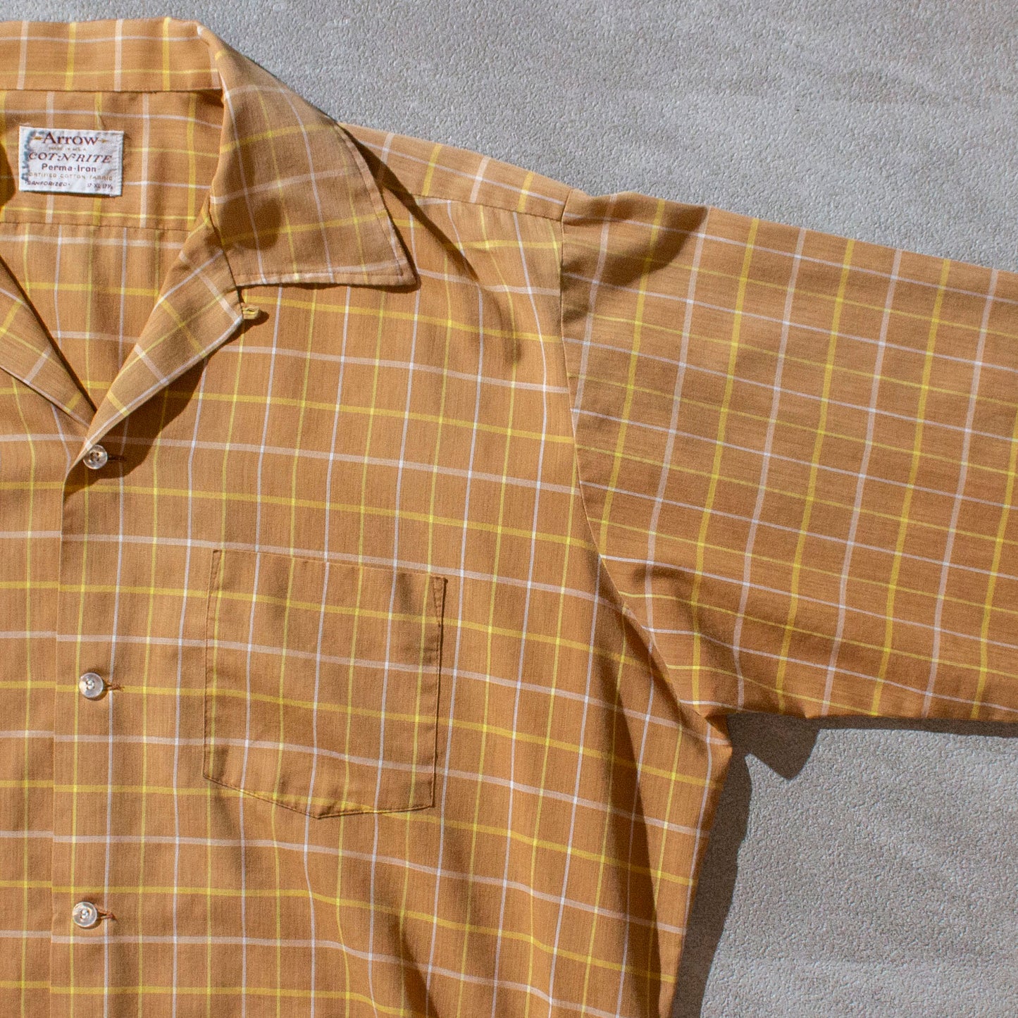 Cotton Open Collar Shirt Made in U.S.A.