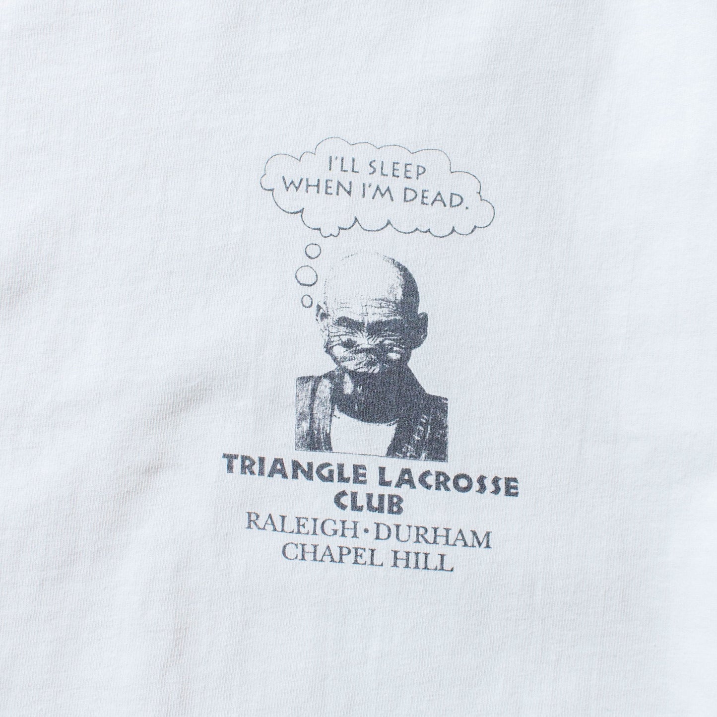 "TRIANGLE LACROSSE CLUB" T-shirt Made in U.S.A.