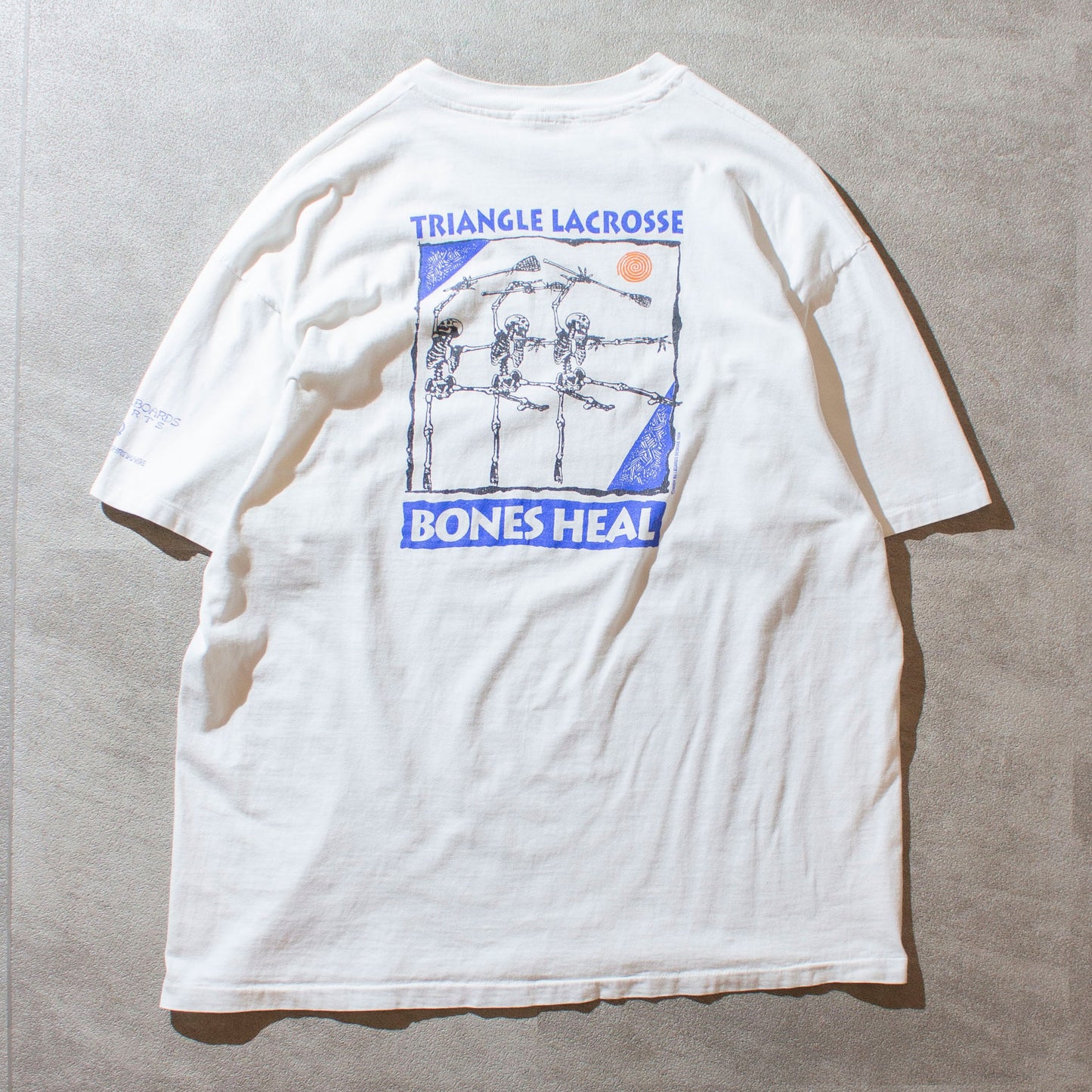 "TRIANGLE LACROSSE CLUB" T-shirt Made in U.S.A.