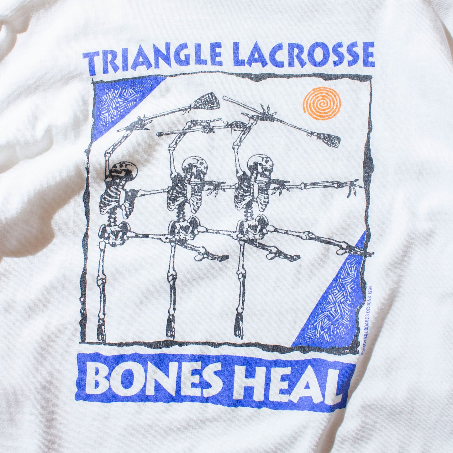 "TRIANGLE LACROSSE CLUB" T-shirt Made in U.S.A.