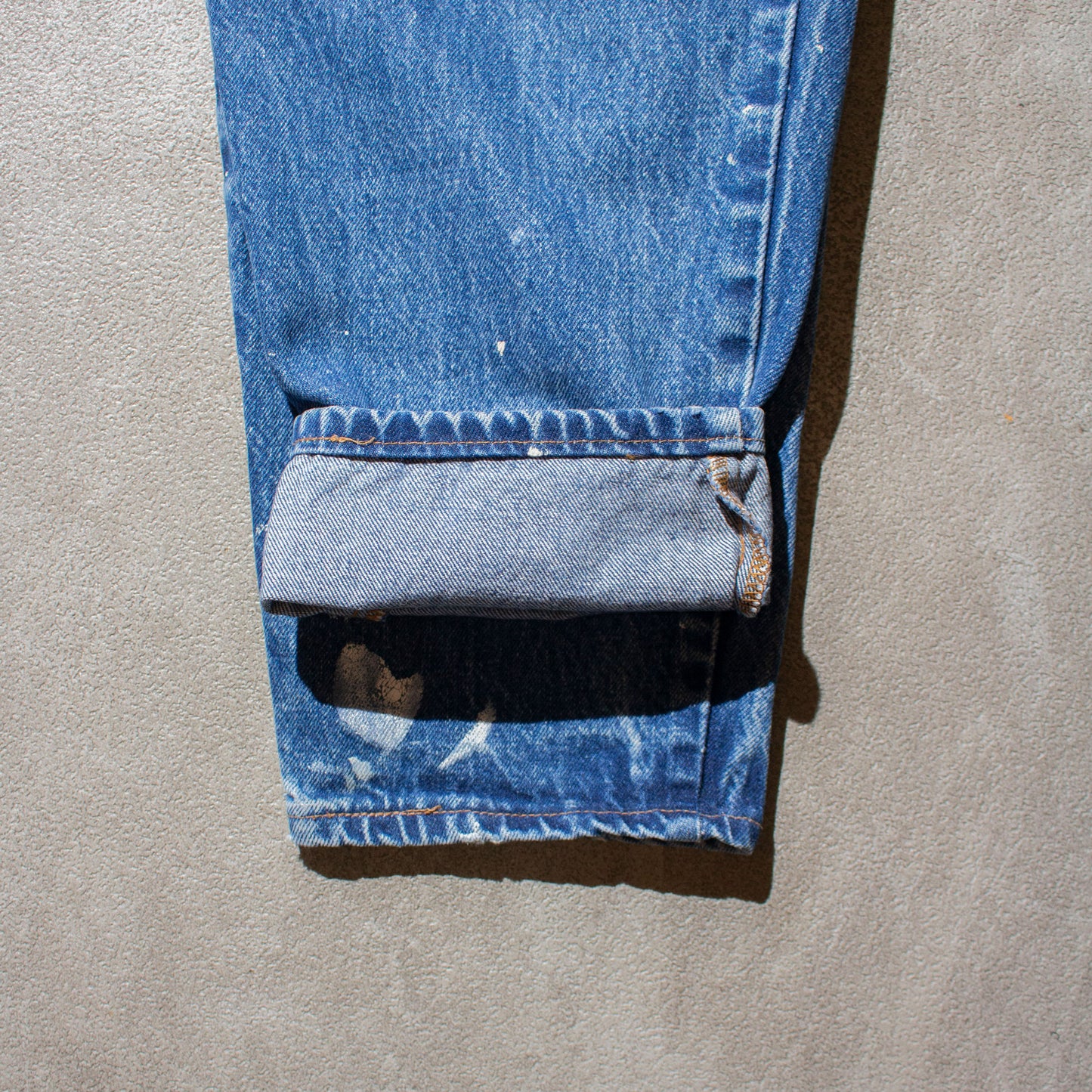 Painted Denim Pants Made in U.S.A.