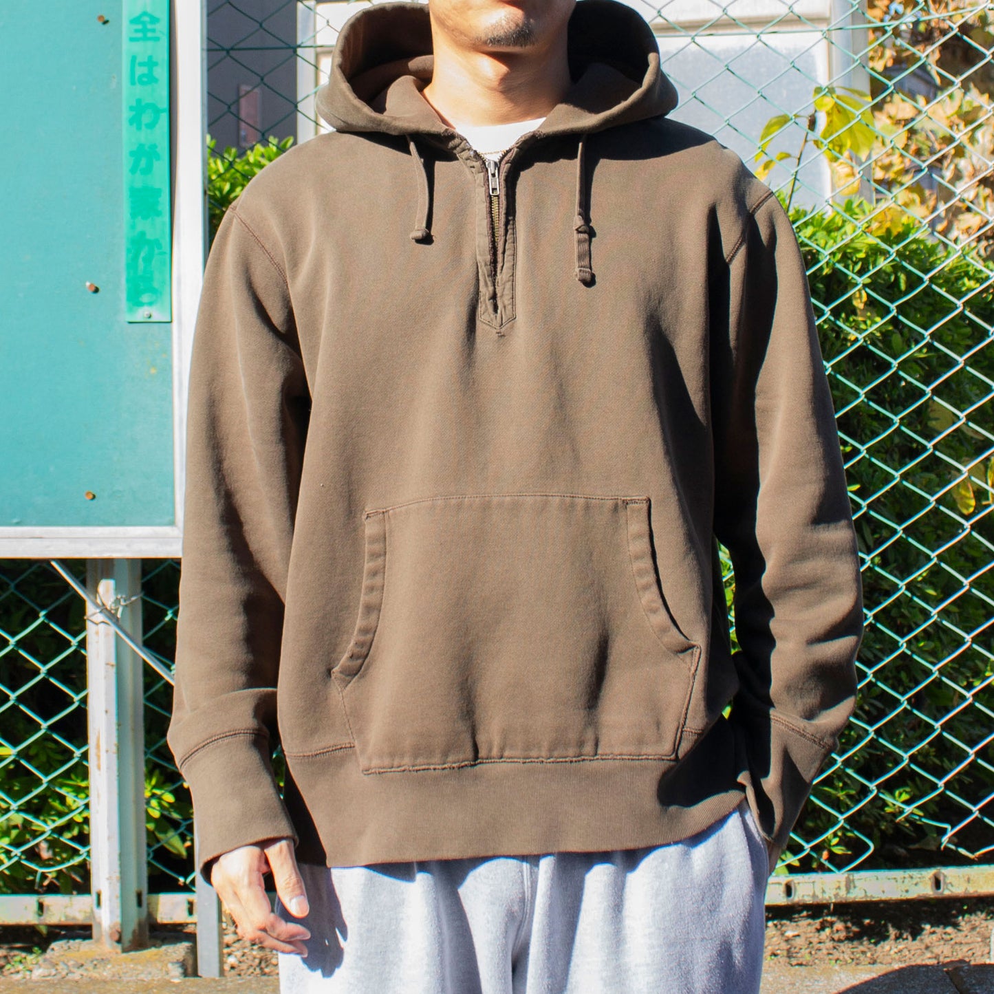 Half Zip Sweat Hoodie