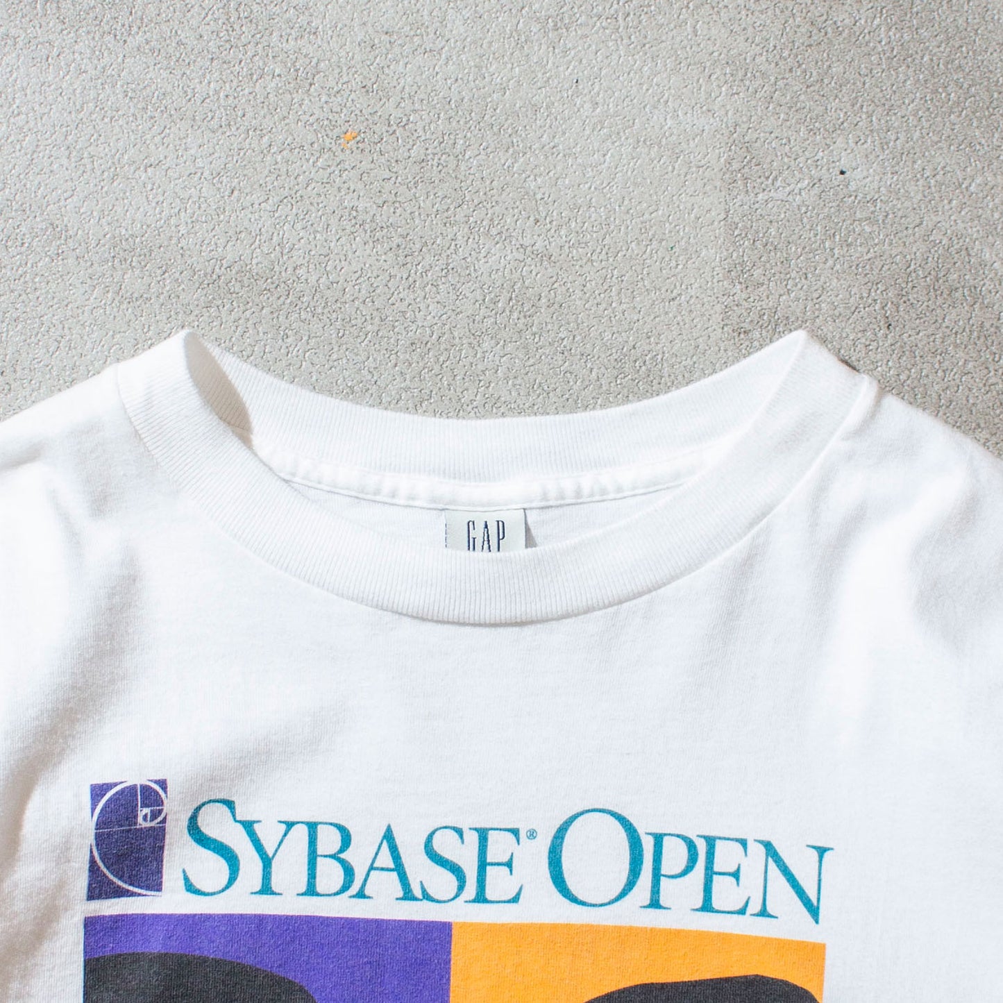 "SYBASE OPEN" T-shirt Made in U.S.A.