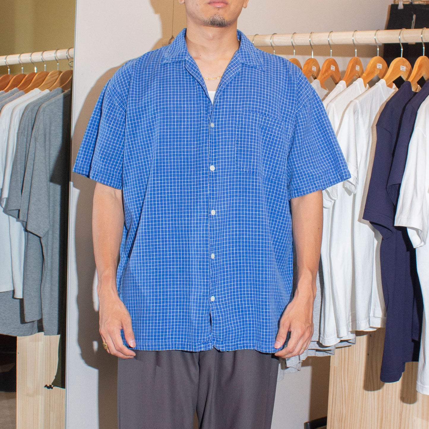 Open Collar S/S Shirt
