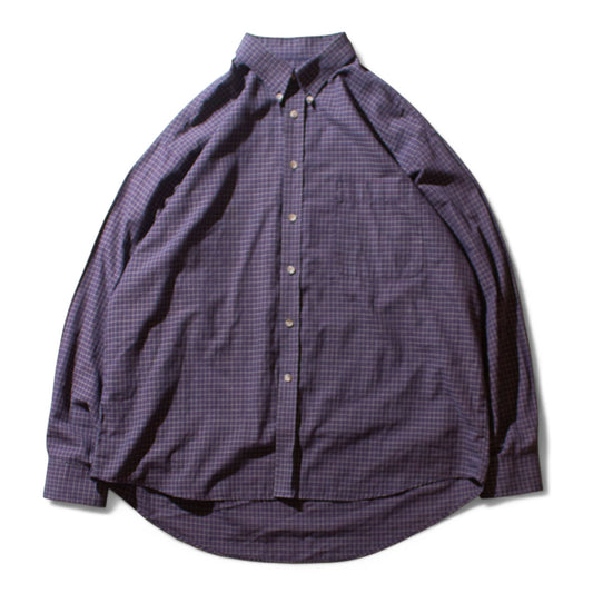 Cotton×Polyester Check Shirt