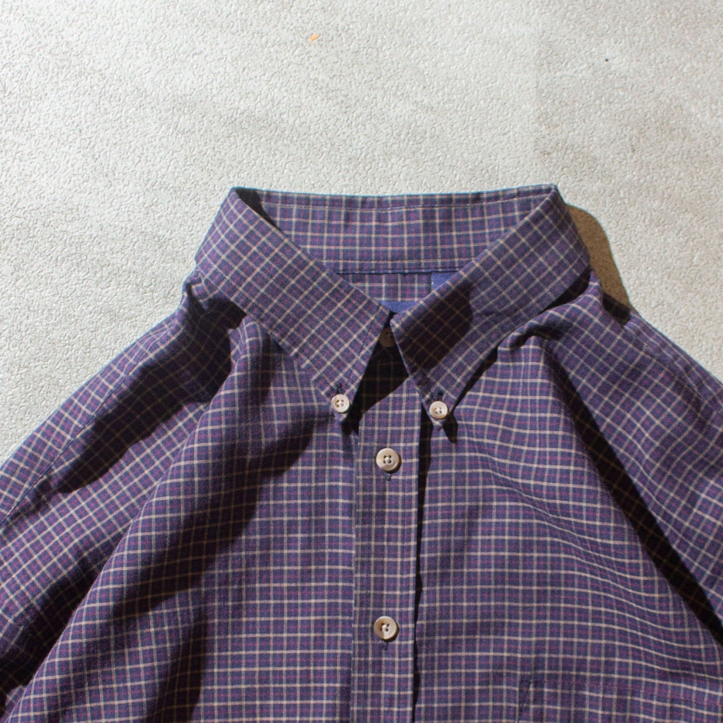 Cotton×Polyester Check Shirt