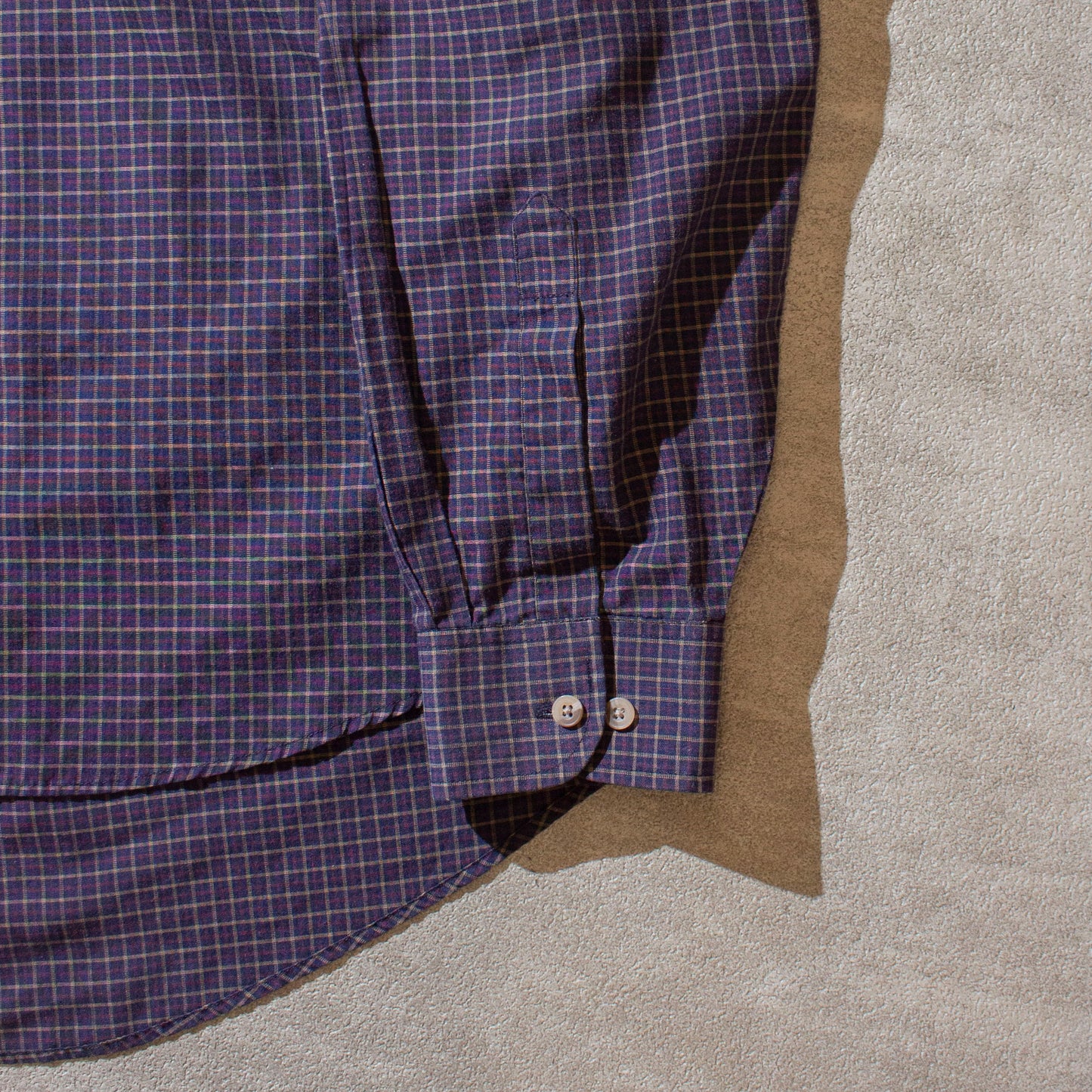 Cotton×Polyester Check Shirt