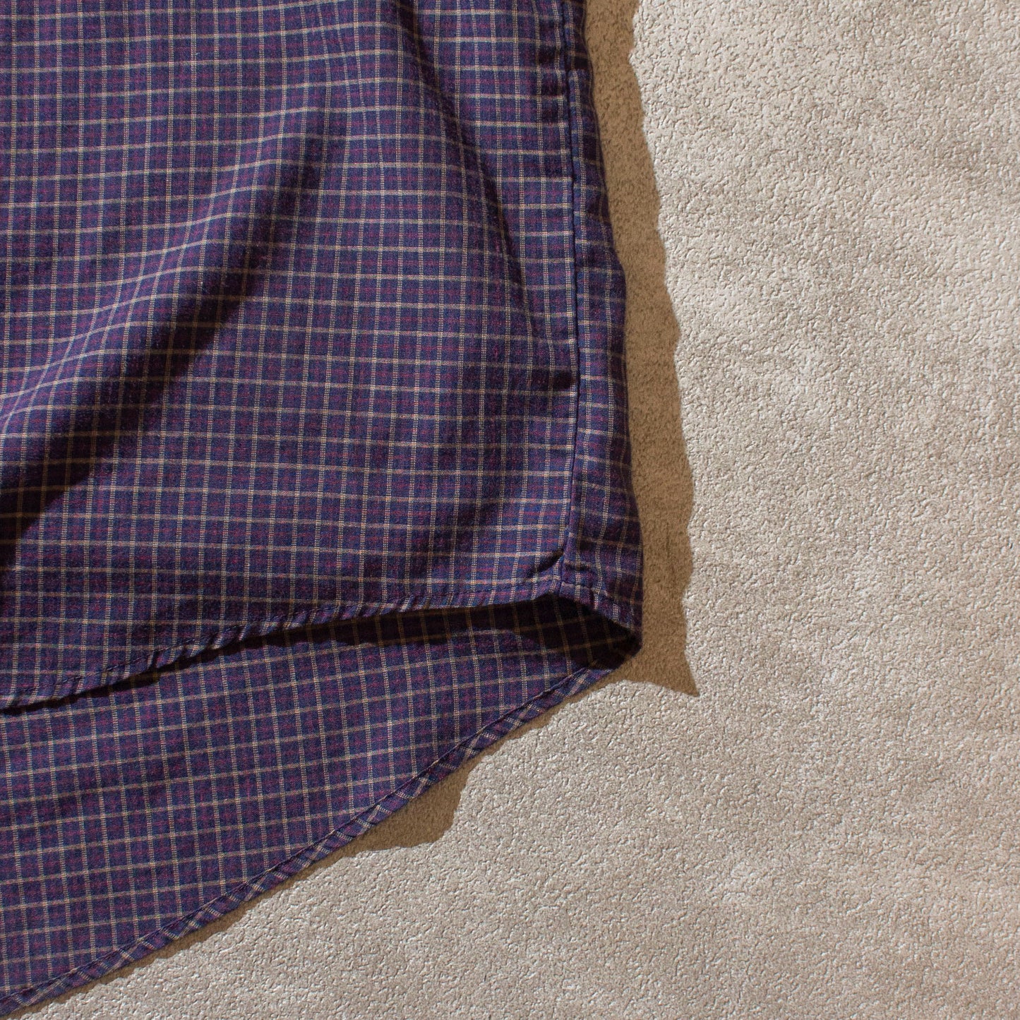 Cotton×Polyester Check Shirt