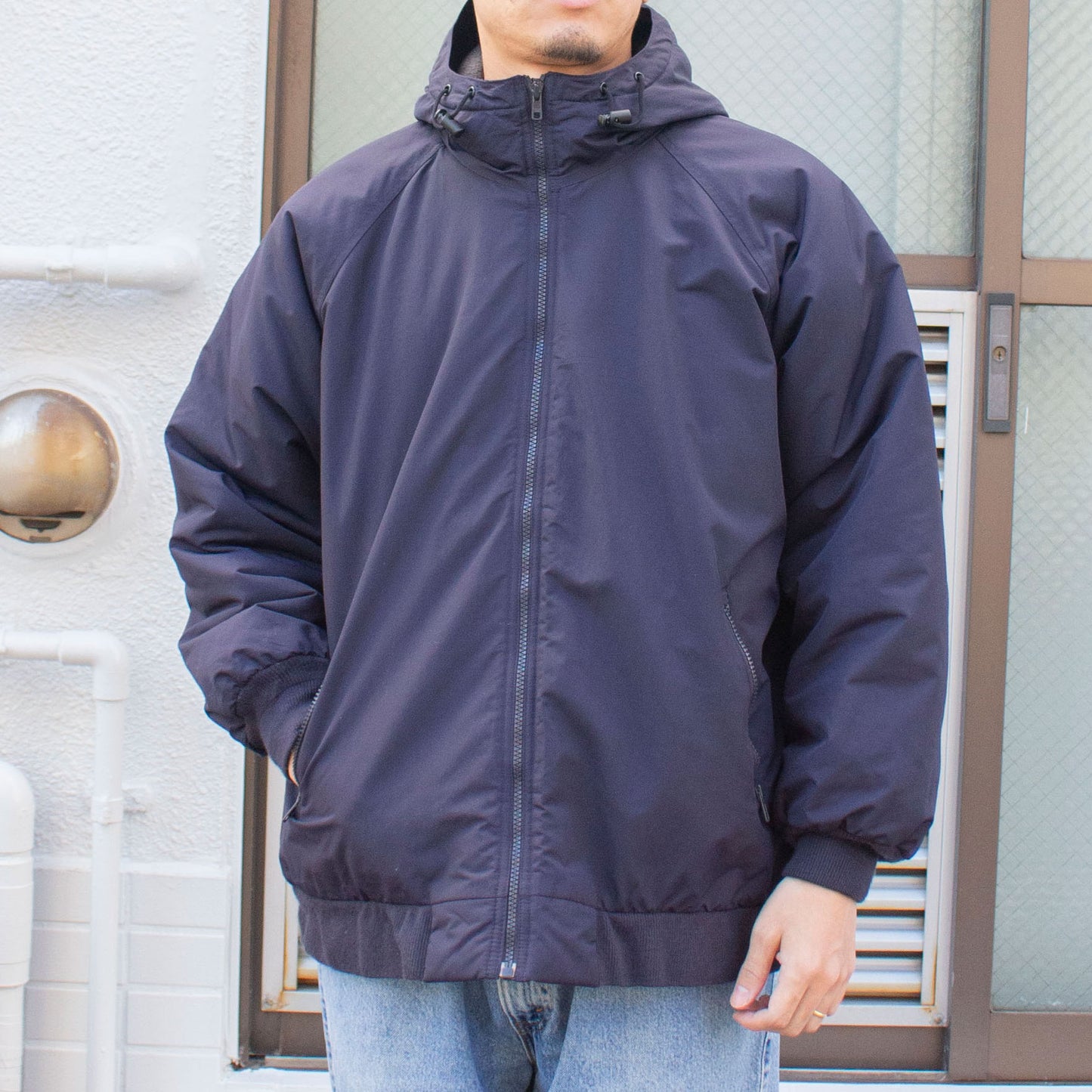 Fleece Linned Hooded Blouson