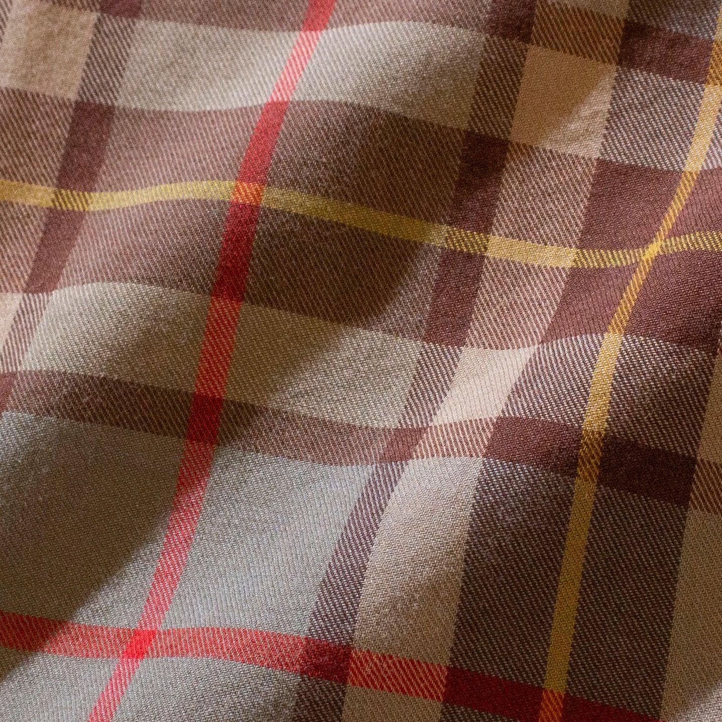 Open Collar Check Shirt