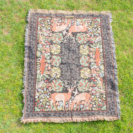 Acrylic "Forest Animals" Blanket