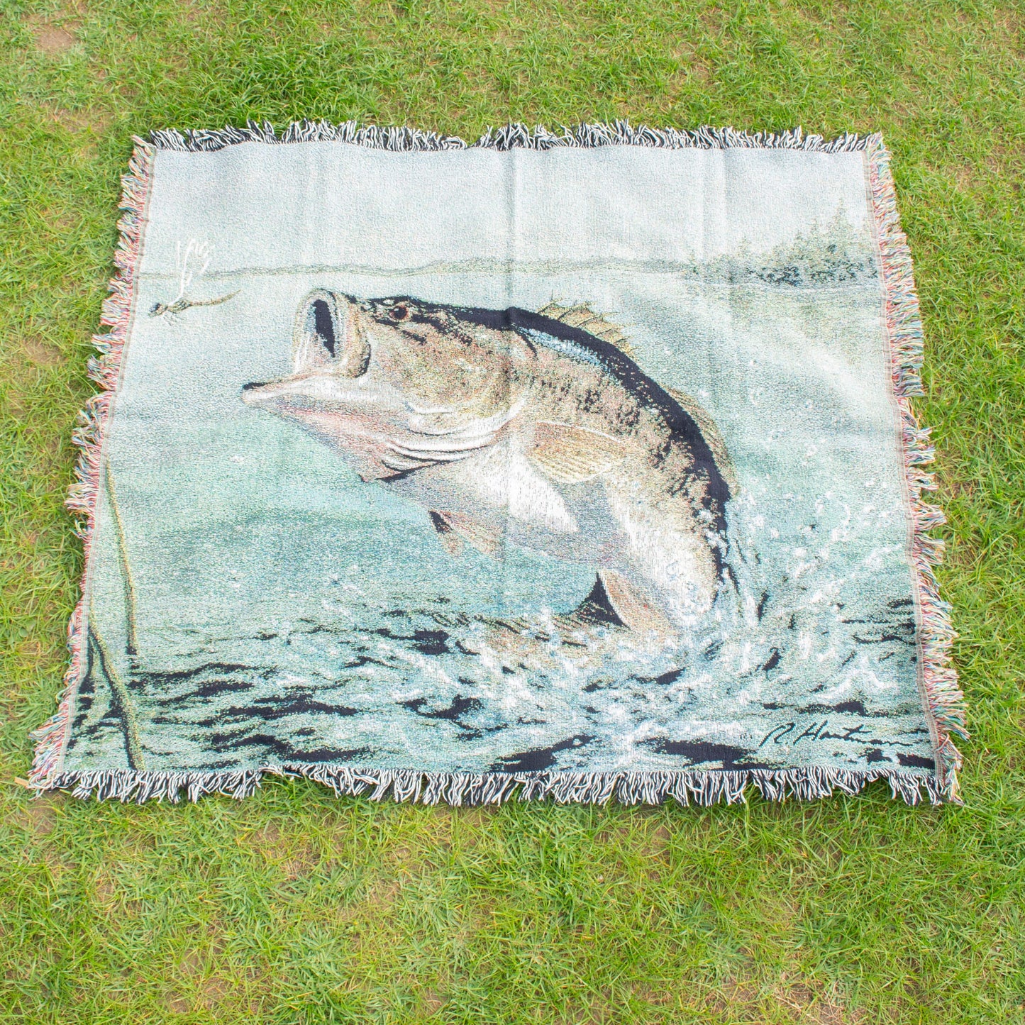 Cotton "Black Bass" Blanket