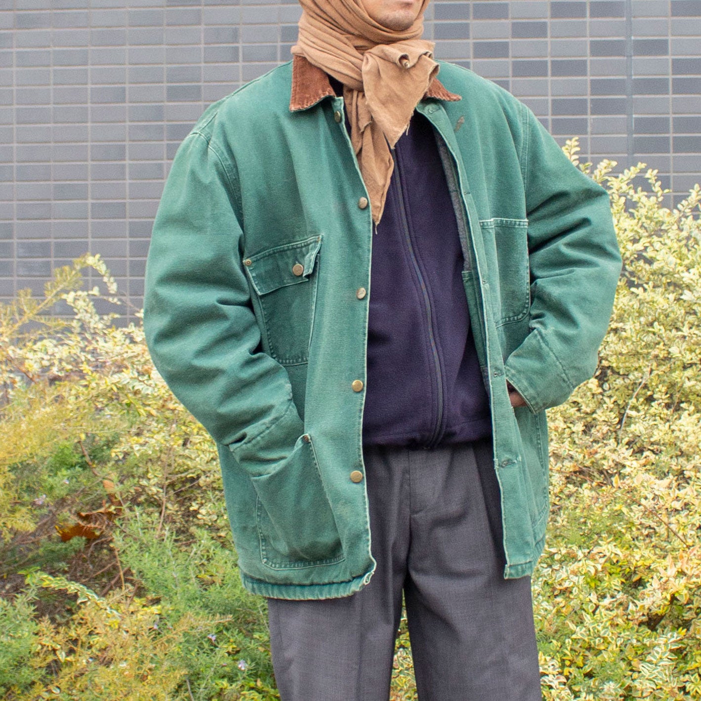 Wool Lining Duck Coverall Jacket
