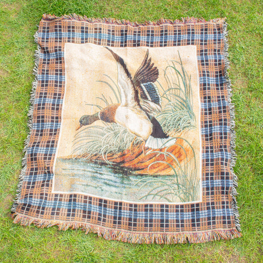 Acrylic "Duck & Plaid Frame" Blanket