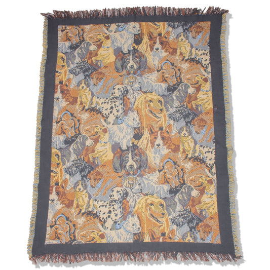 Many Dogs Cotton Blanket