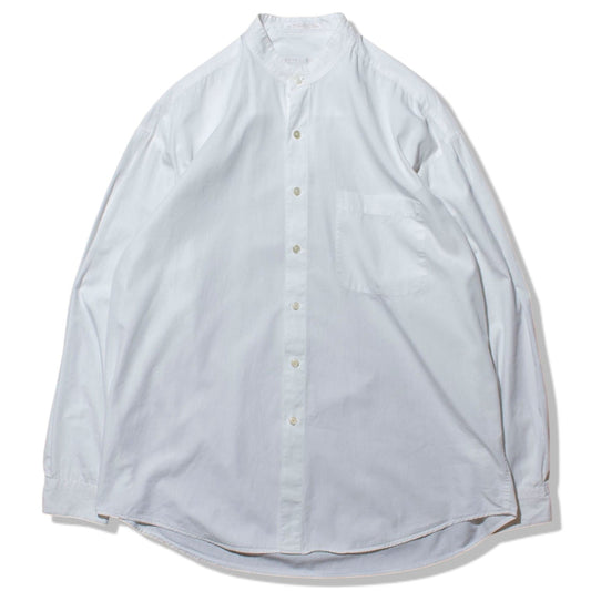 Band Collar Tuck Shirt【L】