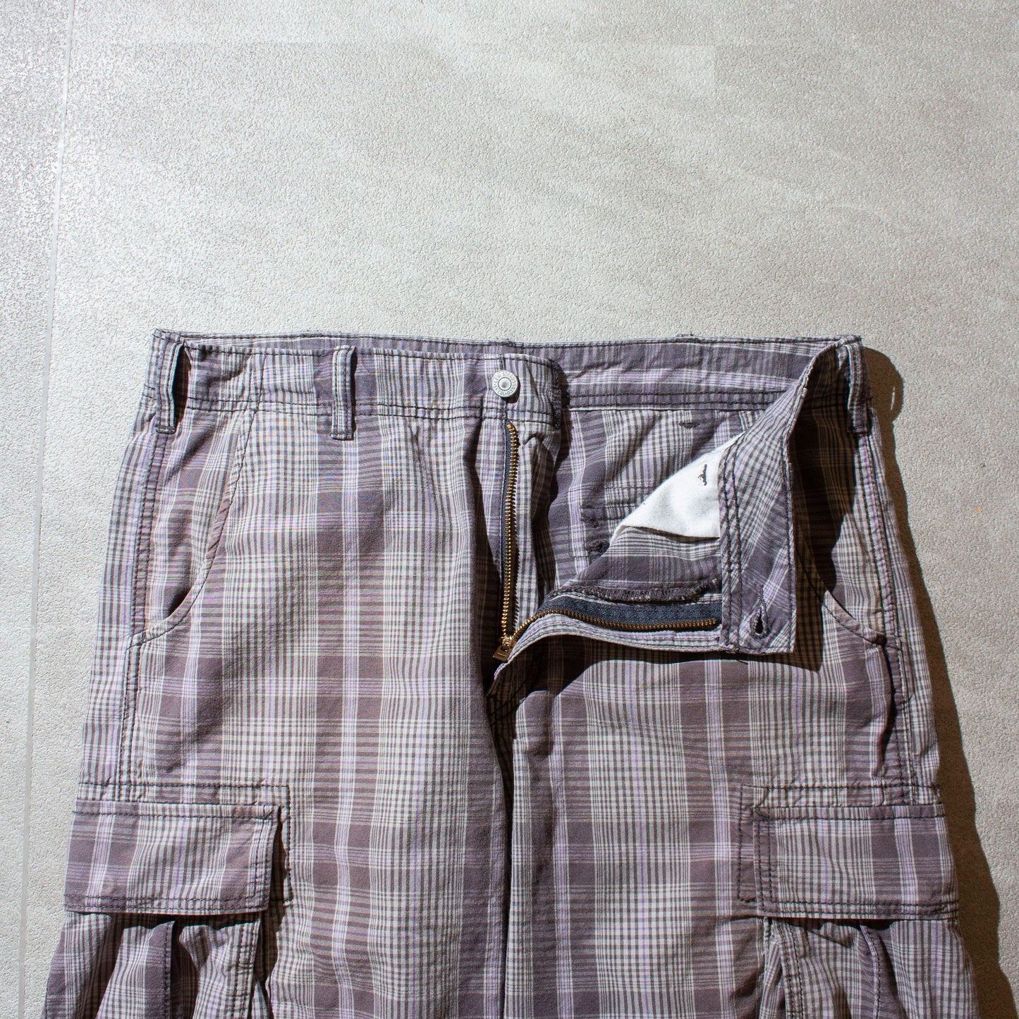 6pocket Check Cargo Shorts