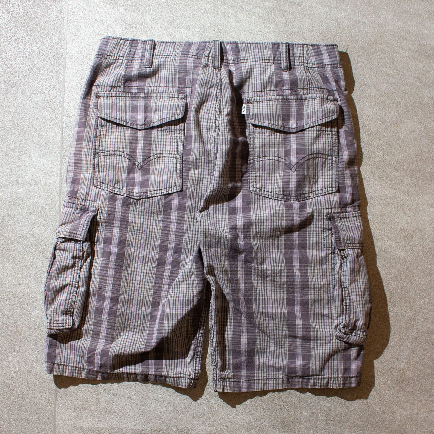 6pocket Check Cargo Shorts