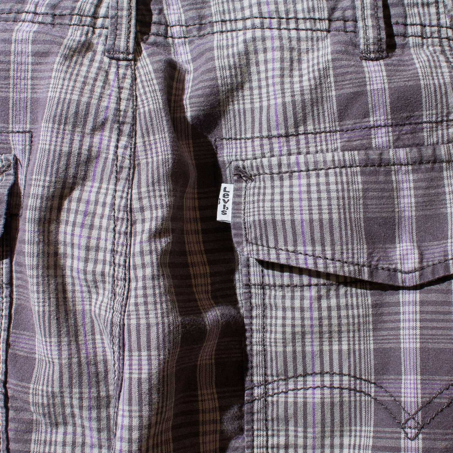 6pocket Check Cargo Shorts