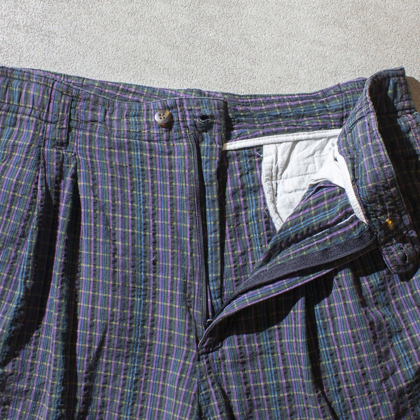 2tuck Check Shorts