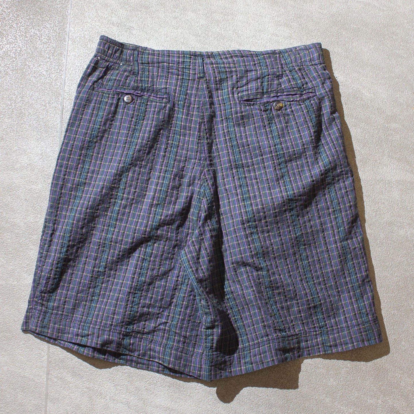 2tuck Check Shorts