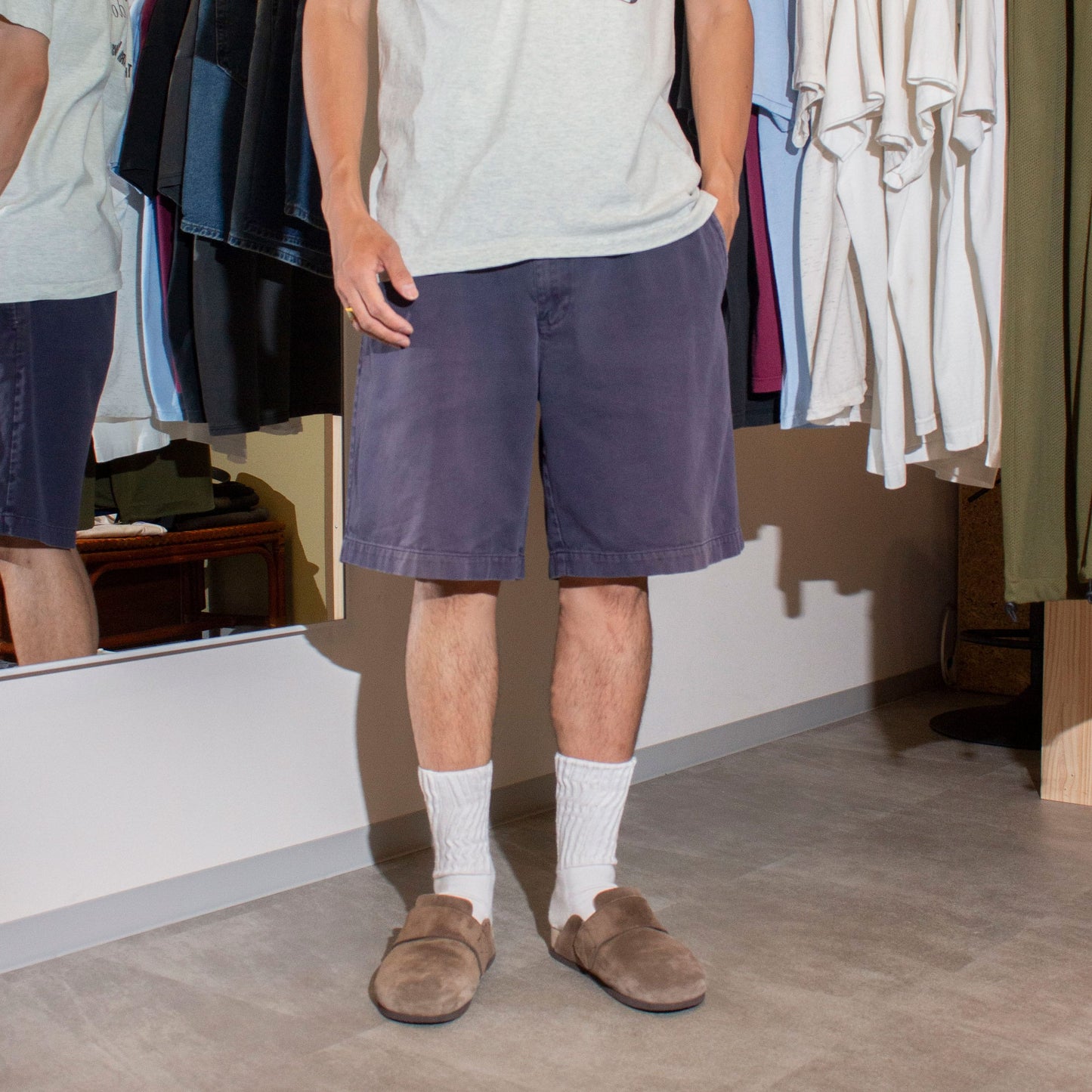 Faded 2tuck Chino Shorts