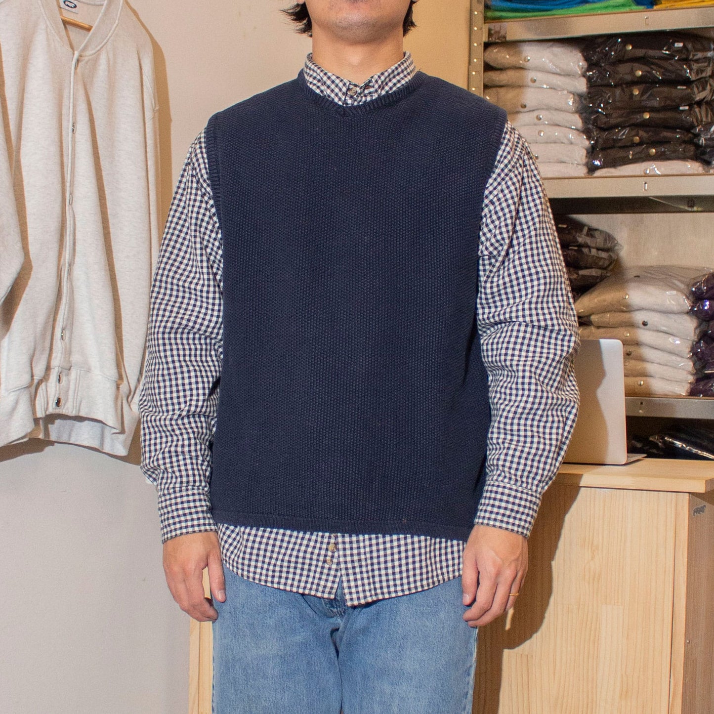 Pique Knit Vest【XL】