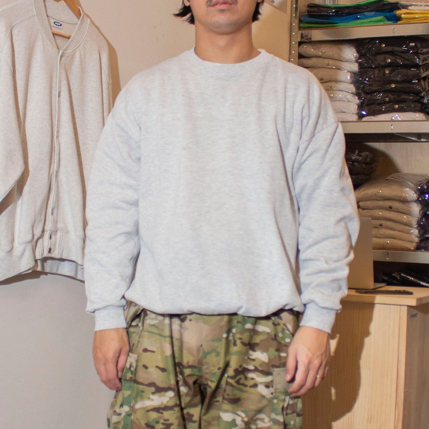 Crewneck Sweat Made in U.S.A. / ASH GRY【2X】