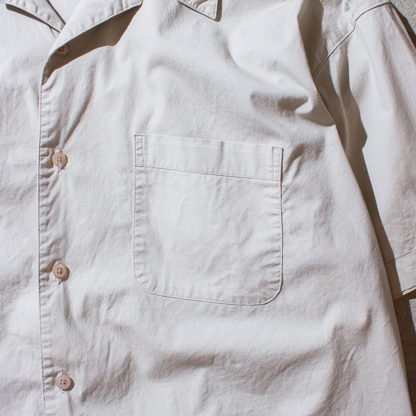 Typewriter Open Collar S/S Shirt