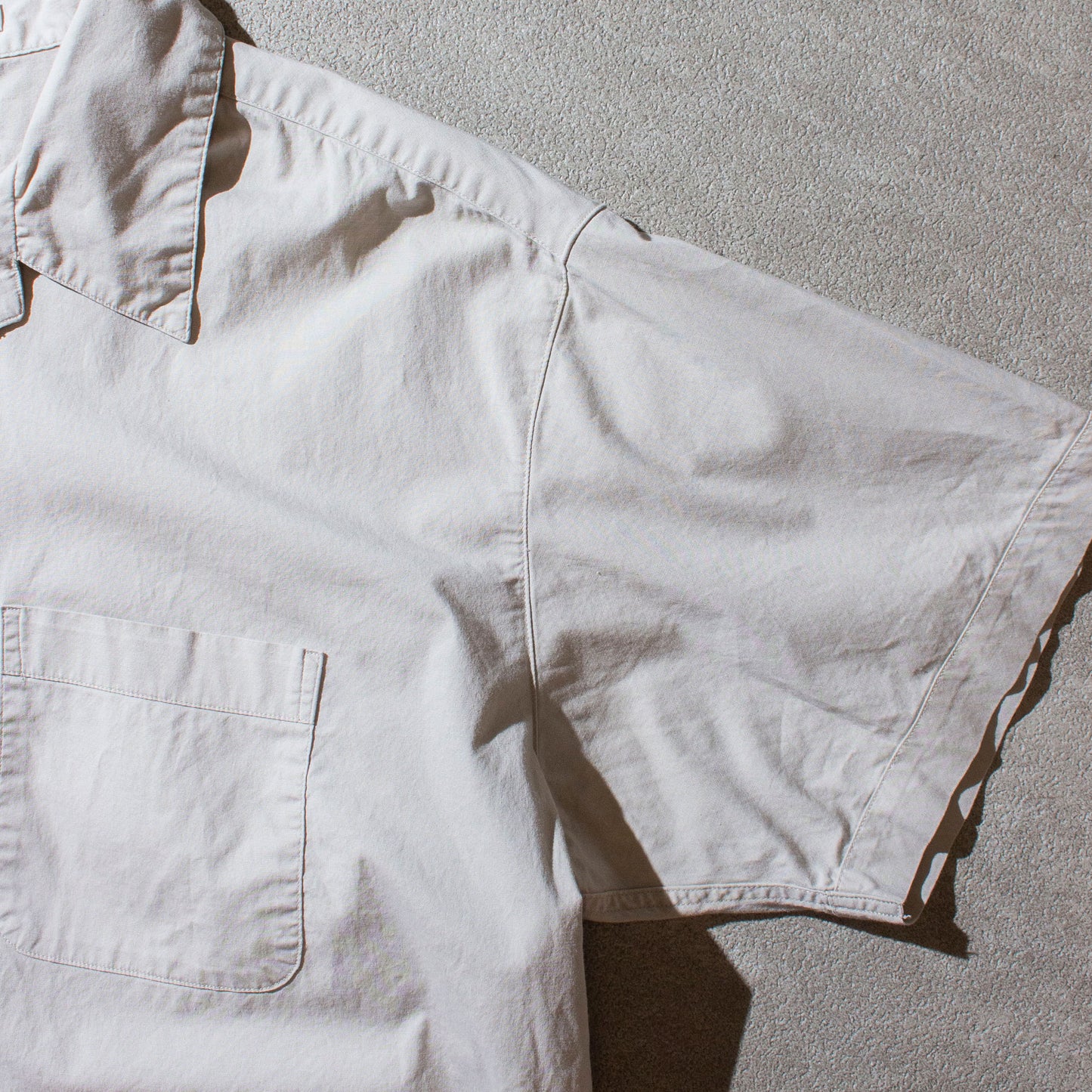 Typewriter Open Collar S/S Shirt