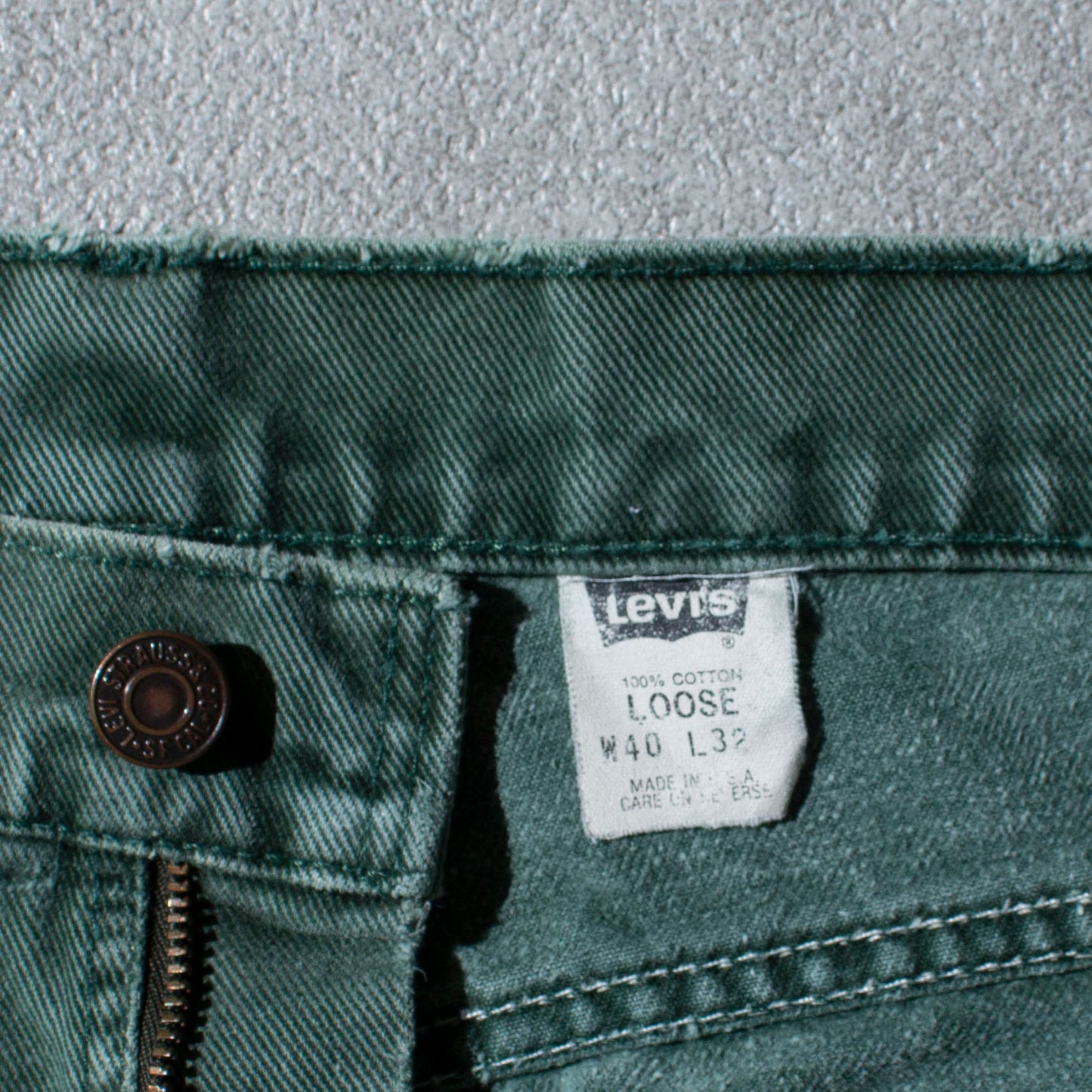 545 LOOSE ”後染め” Denim Pants Made in U.S.A.