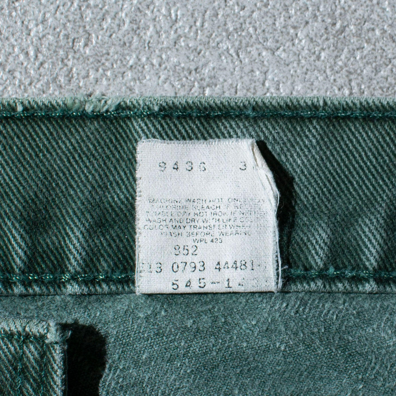 545 LOOSE ”後染め” Denim Pants Made in U.S.A.
