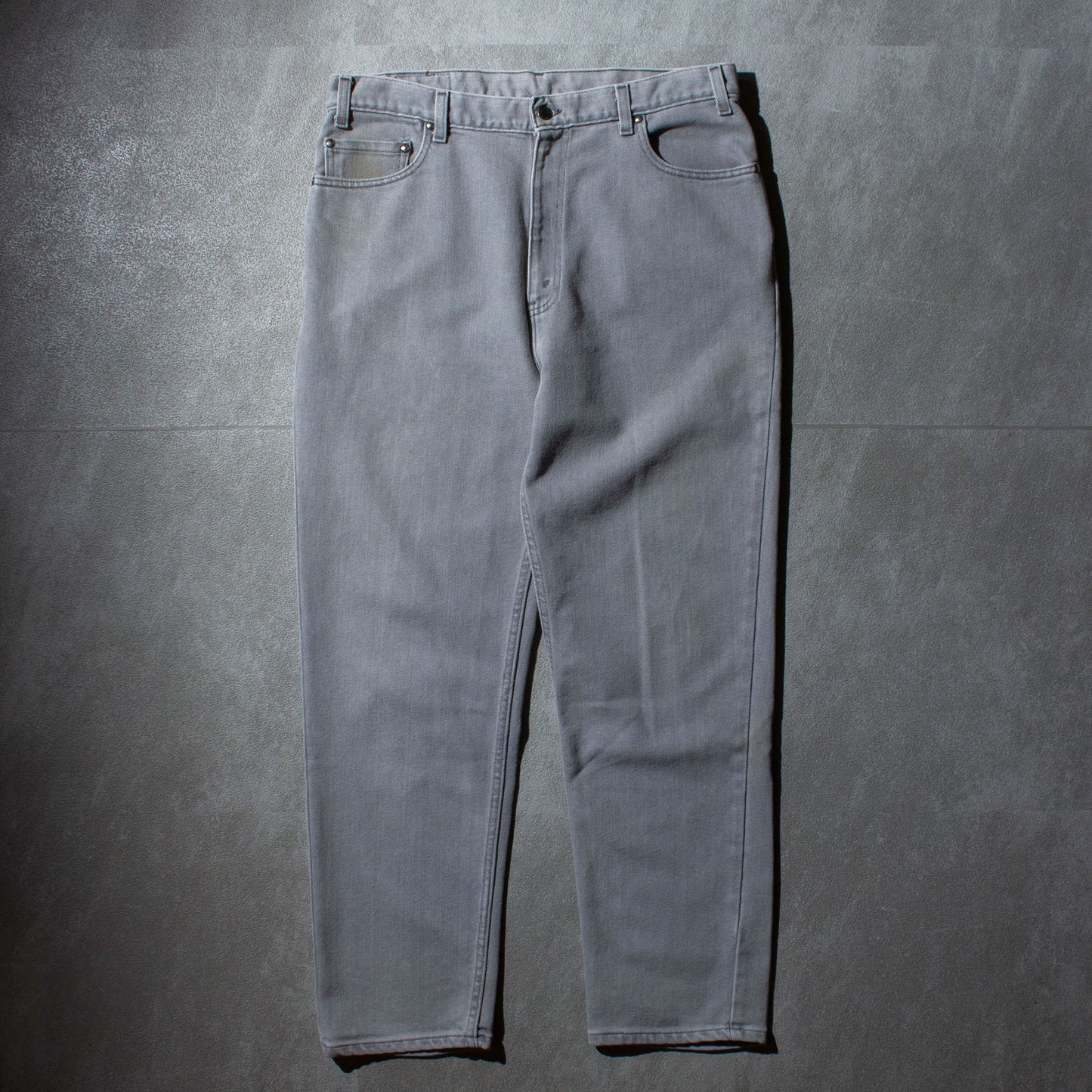 540 FLEX FIT "先染め" Gray Denim Pants Made in U.S.A.