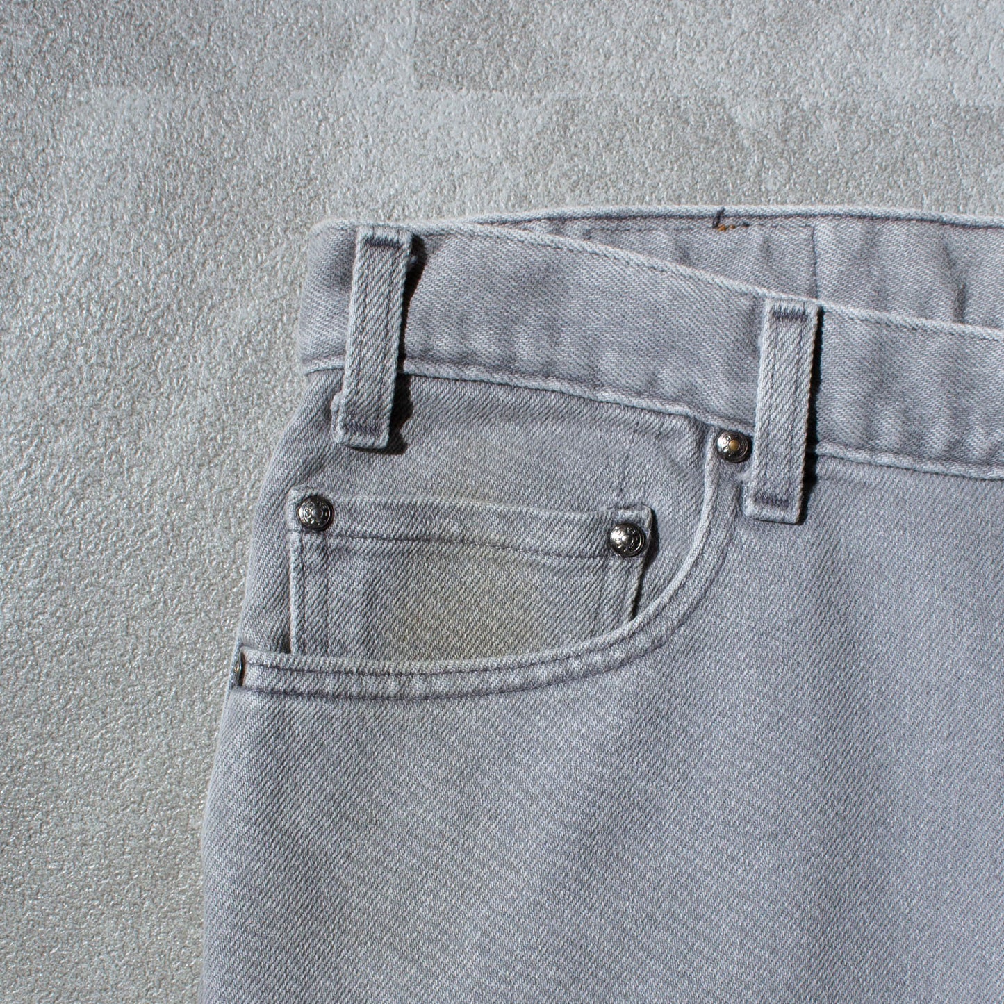 540 FLEX FIT "先染め" Gray Denim Pants Made in U.S.A.