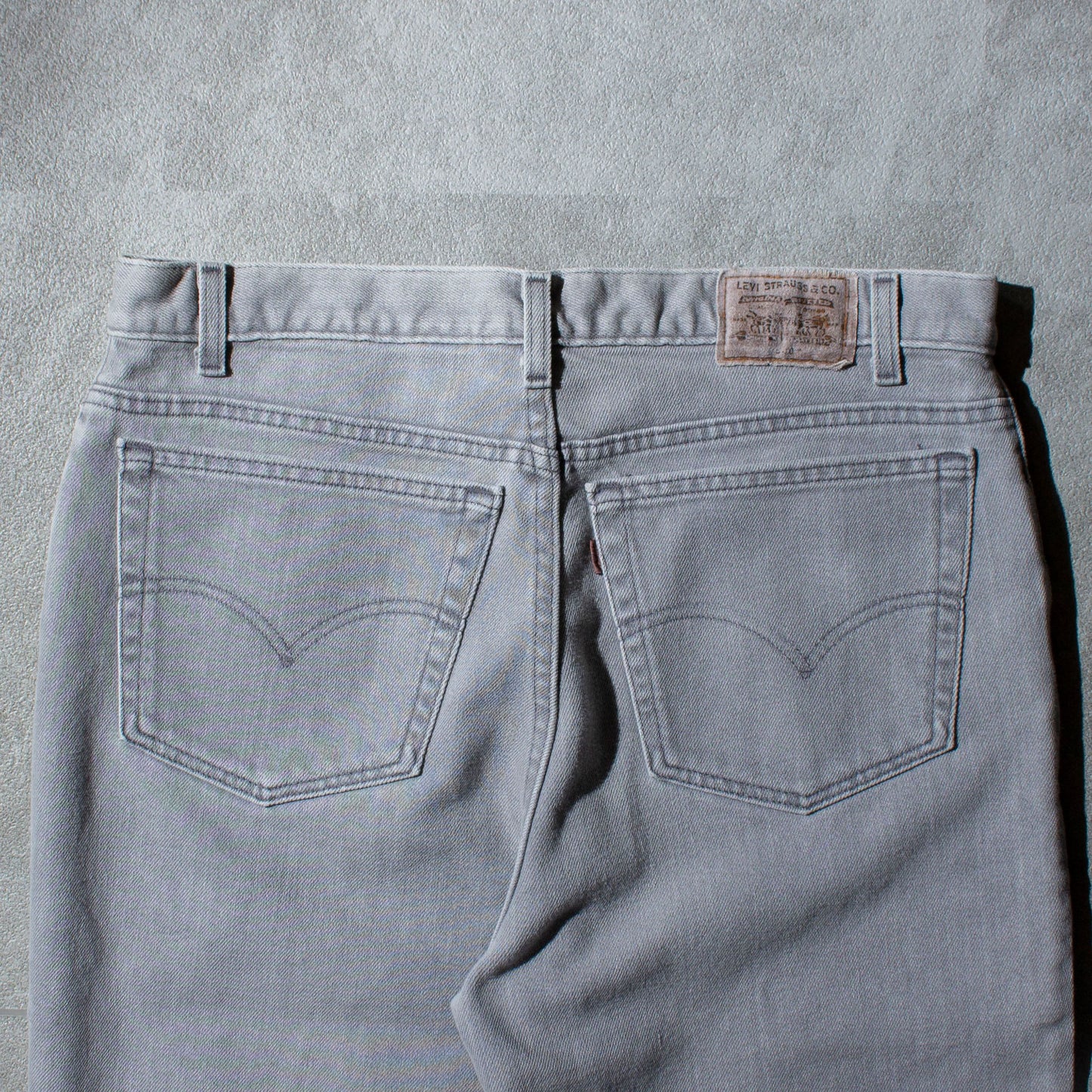 540 FLEX FIT "先染め" Gray Denim Pants Made in U.S.A.
