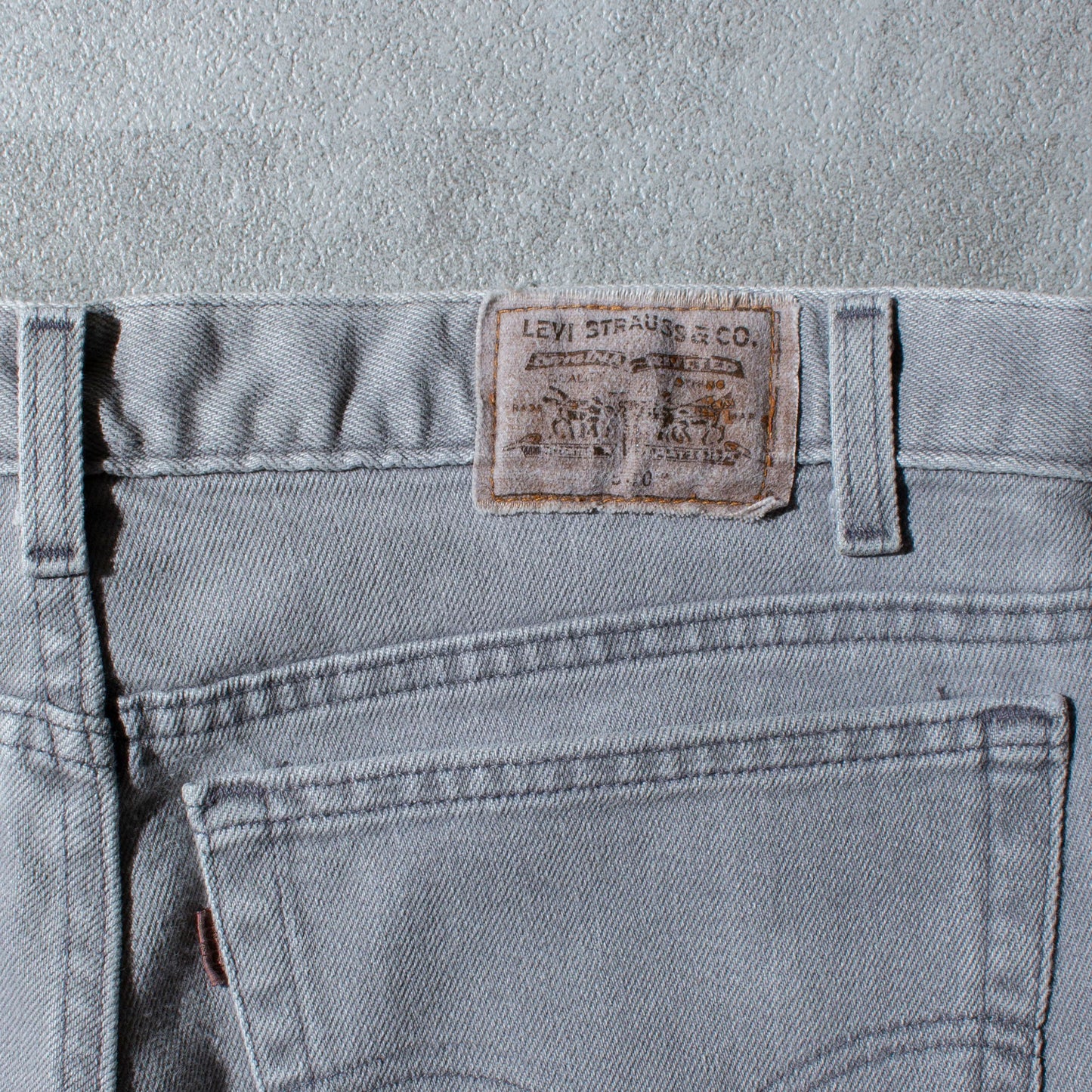 540 FLEX FIT "先染め" Gray Denim Pants Made in U.S.A.