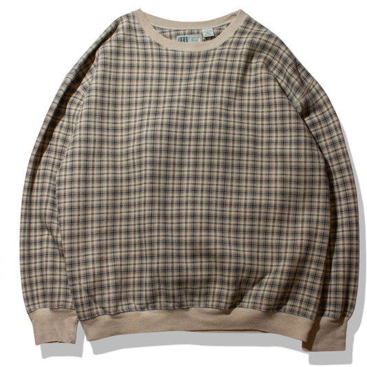 Check Crewneck Sweat【XL】