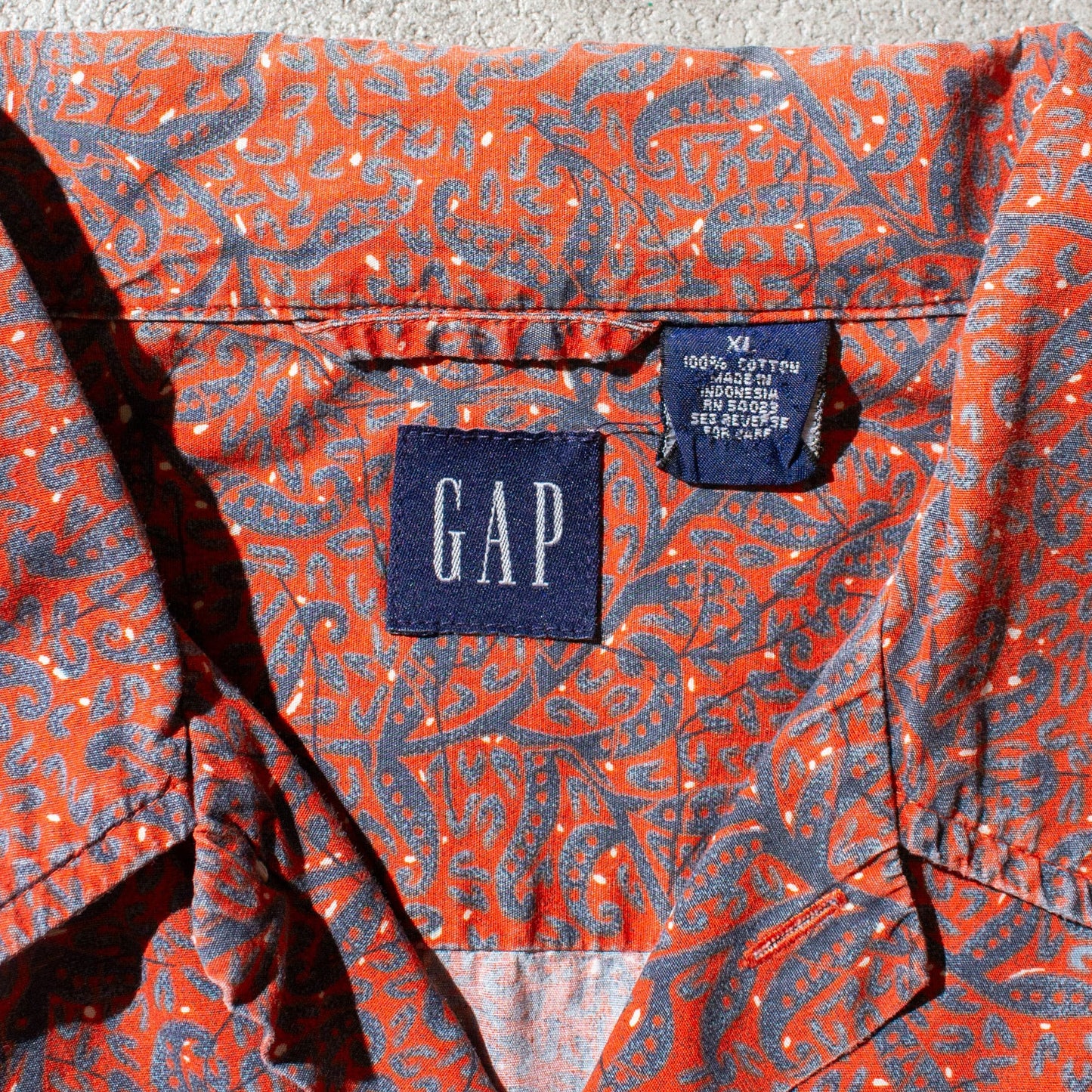 Paisley Open Collar S/S Shirt