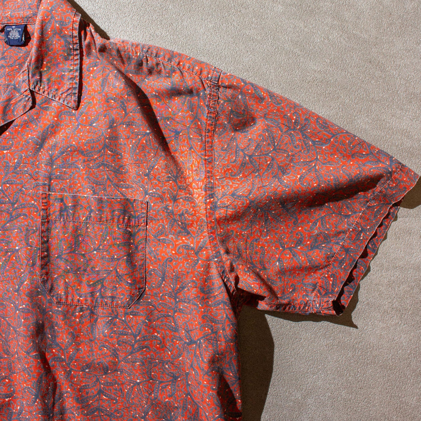 Paisley Open Collar S/S Shirt