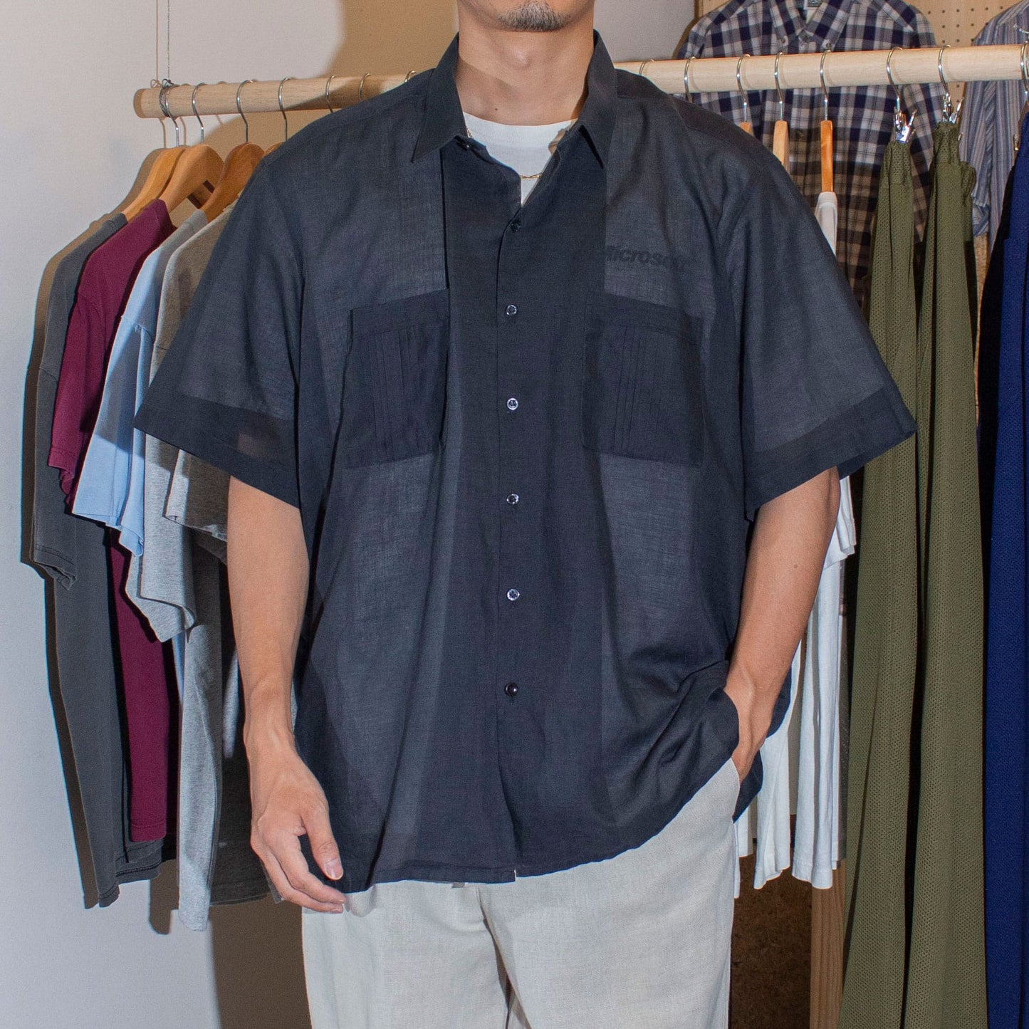 S/S Relaxed Sheer Shirt