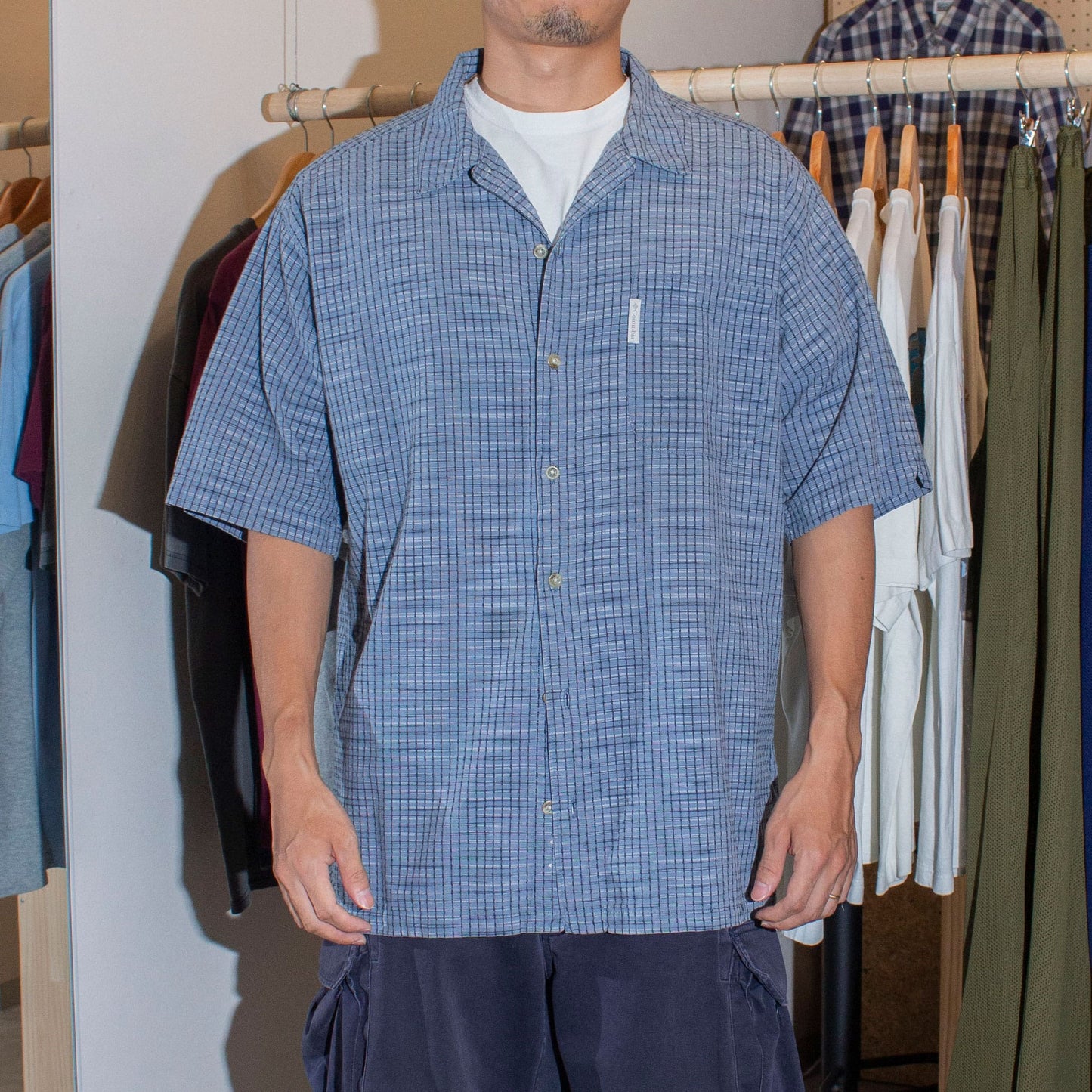 S/S Open Collar Shirt