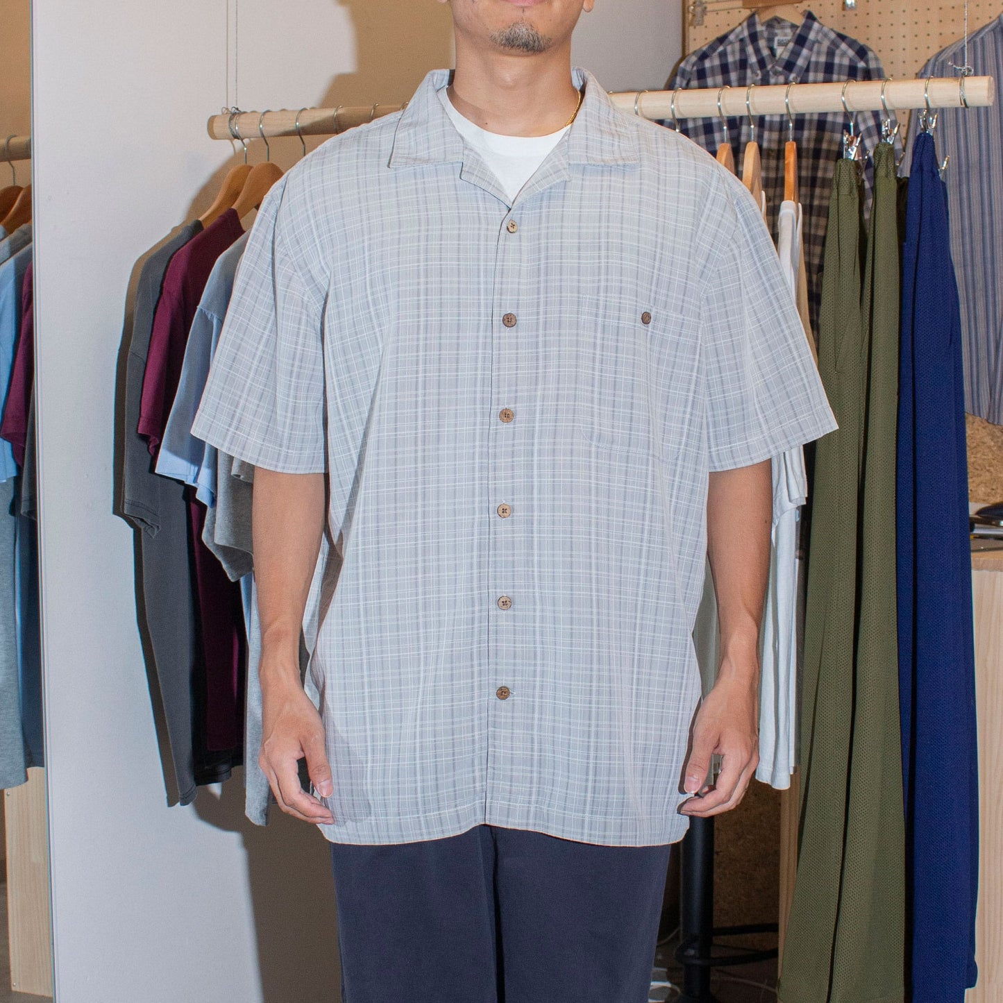 S/S Open Collar Shirt