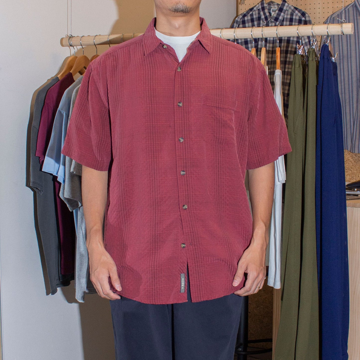Rayon × Polyester S/S Shirt
