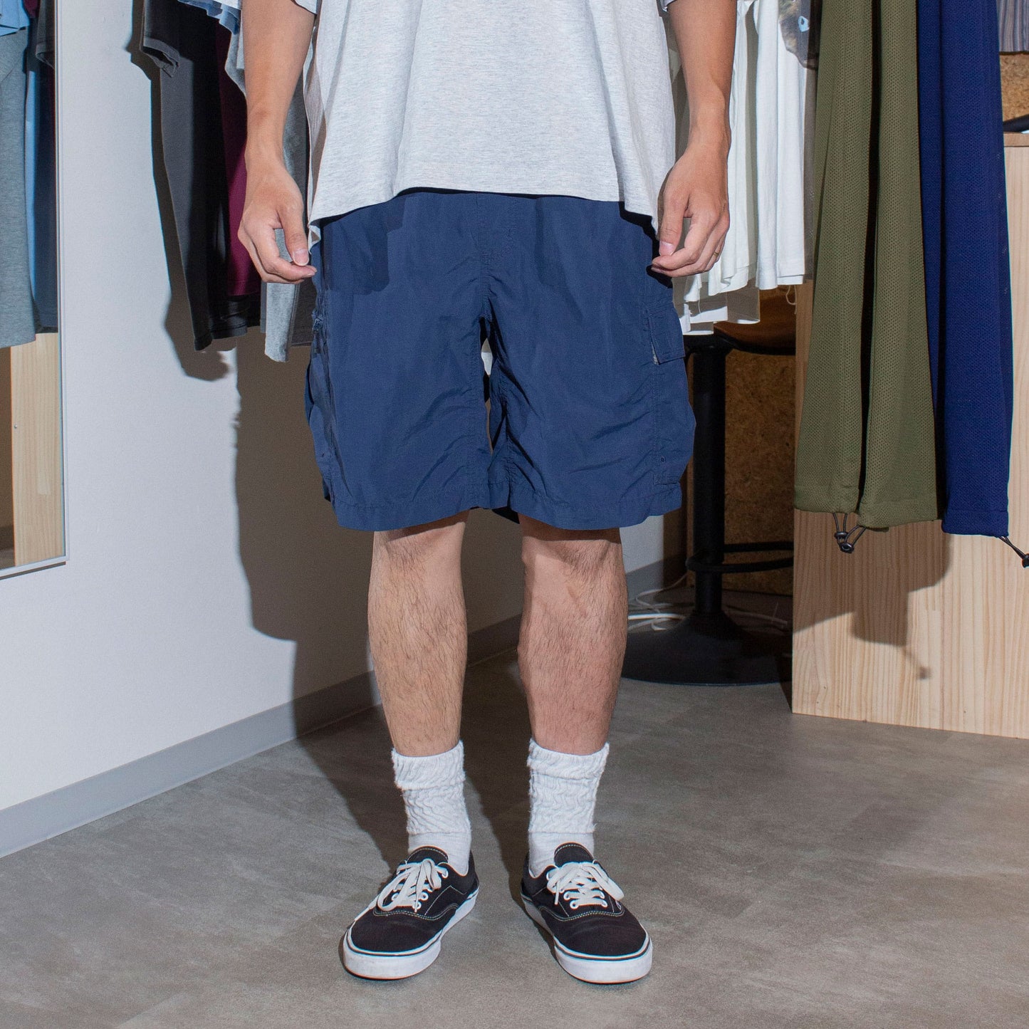 Nylon Cargo Shorts