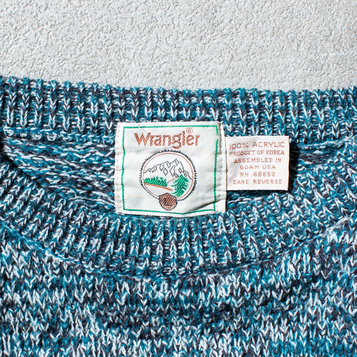 Mix Acrylic Knit Sweater Made in USA