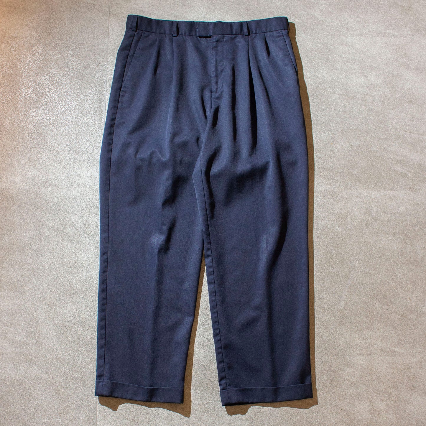 Wool×Polyester 2tuck Slacks