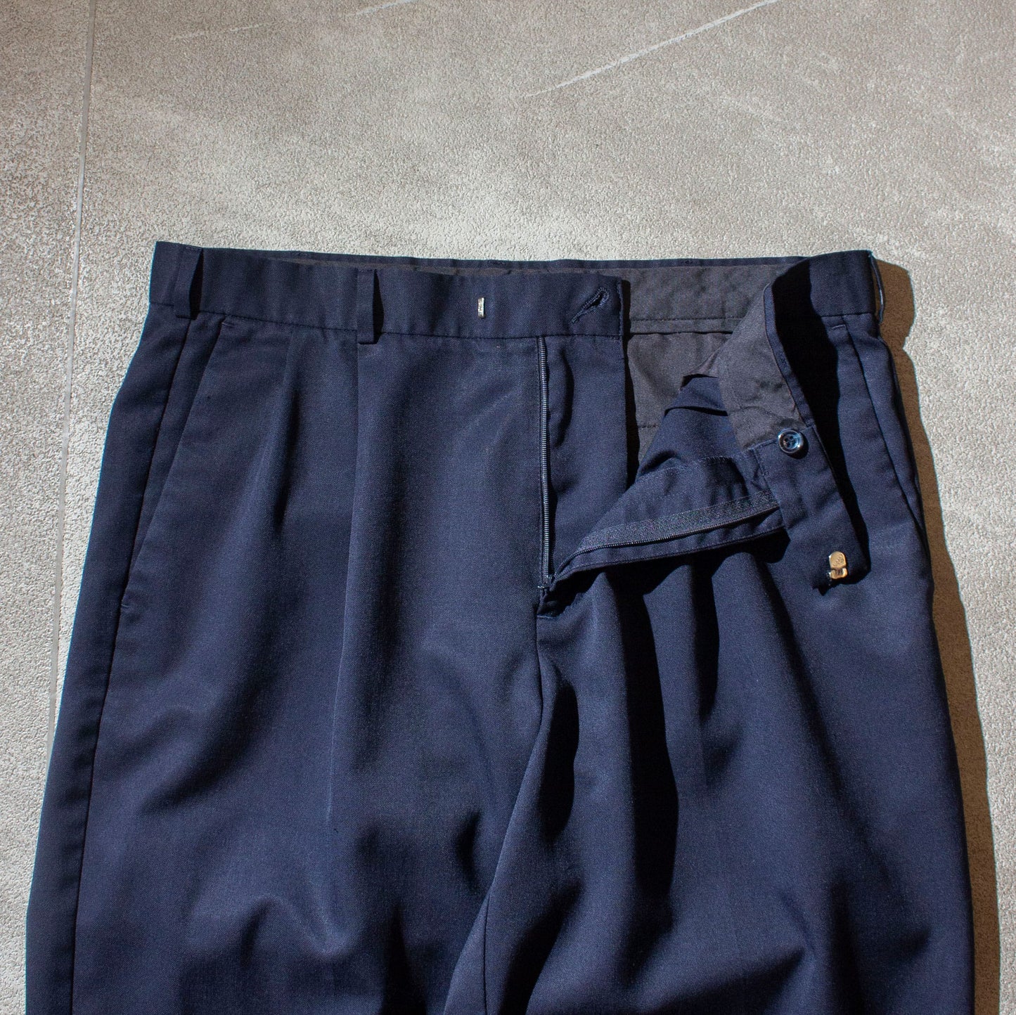 Wool×Polyester 2tuck Slacks
