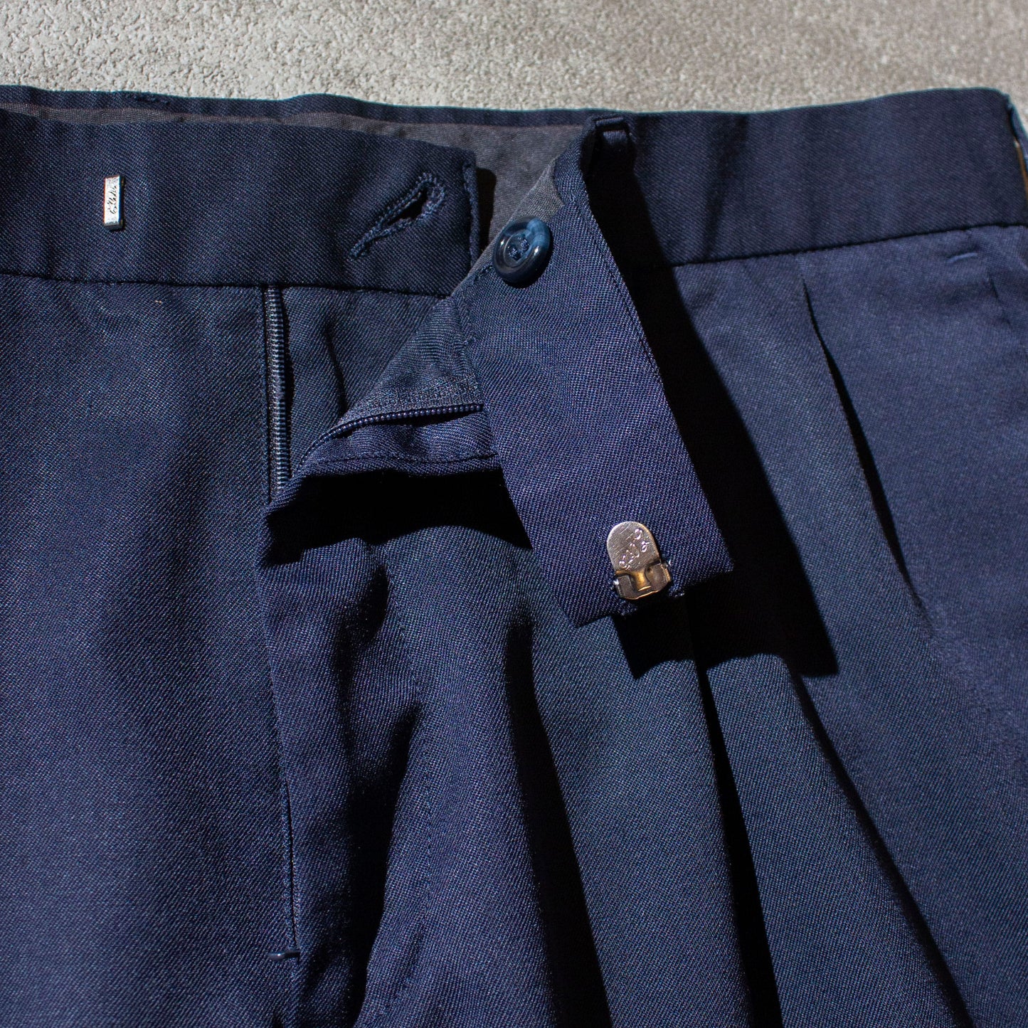Wool×Polyester 2tuck Slacks