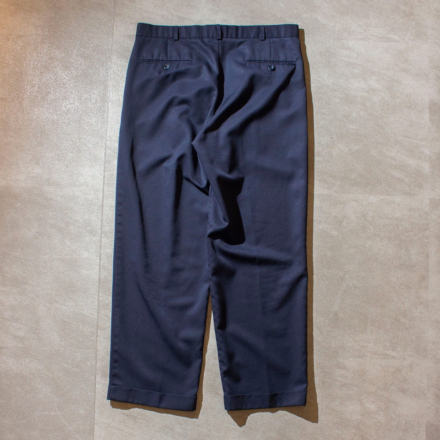 Wool×Polyester 2tuck Slacks
