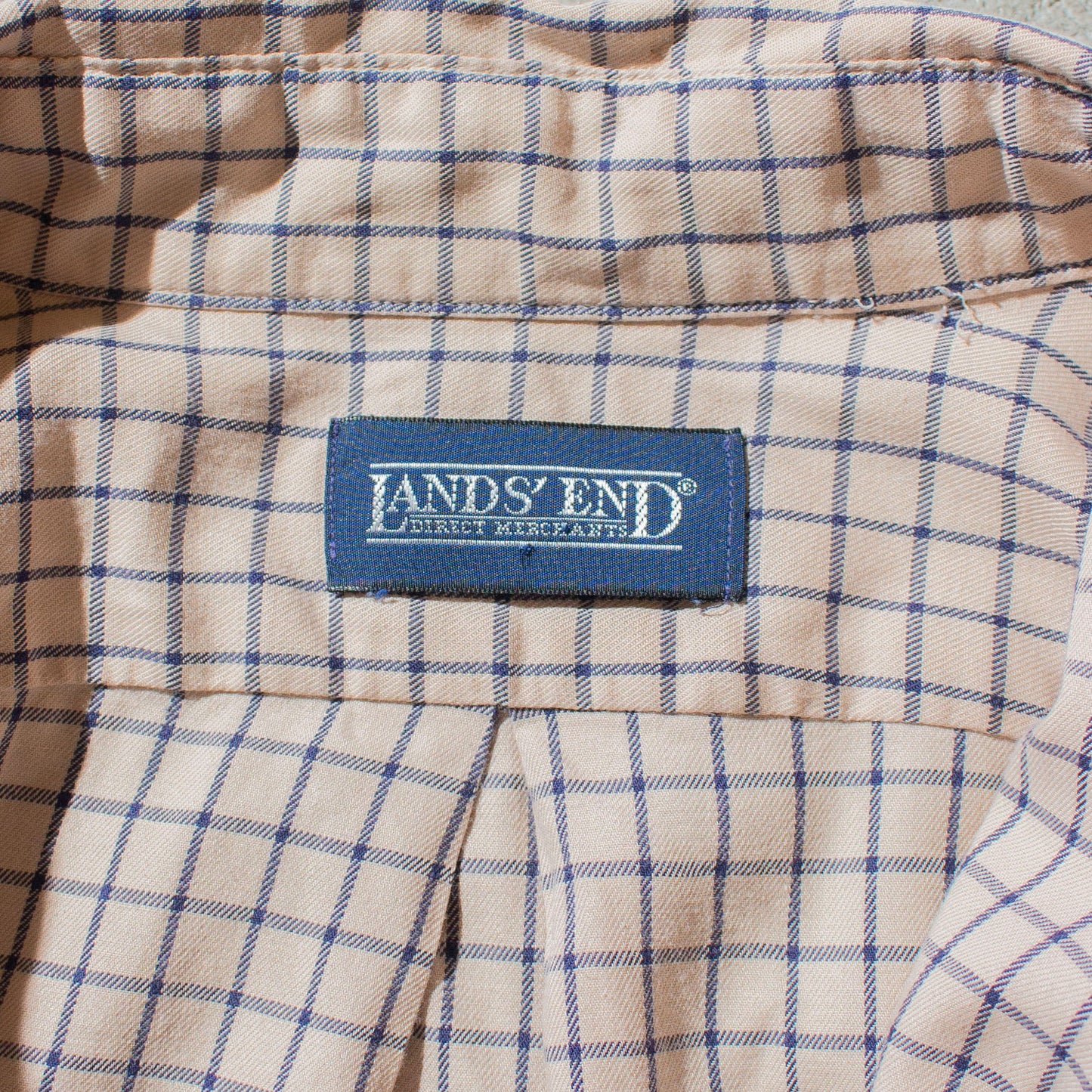 Cotton Flannel Windowpane Check Shirt